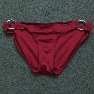 Red bikini bottoms